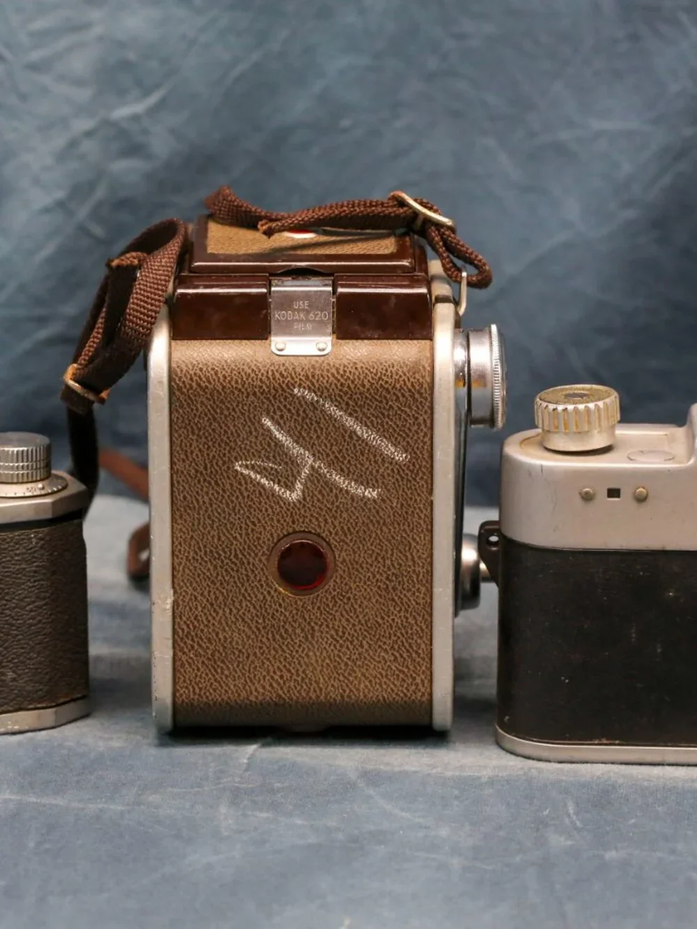 Vintage film cameras as shown